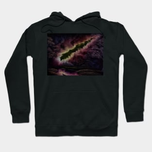 Red and Yellow Milky Way Galaxy Hoodie